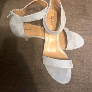 Style & Co Sling zipper back pumps Denim Blue 8.5 true to size.